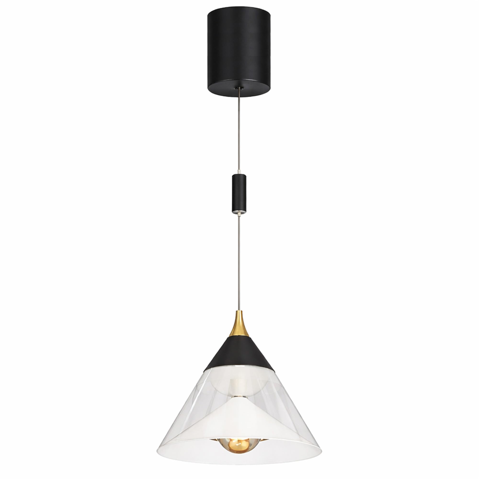 LED Pendelleuchte Hängelampe Schwarz, 29W, 4000K