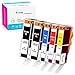 K-Ink Compatible Ink Replacement Cartridges for HP 564XL 564 XL (5 Pack) High Yield Compatible with Photosmart 5520 6510 6520 7510 7520 7515 C6380 C310