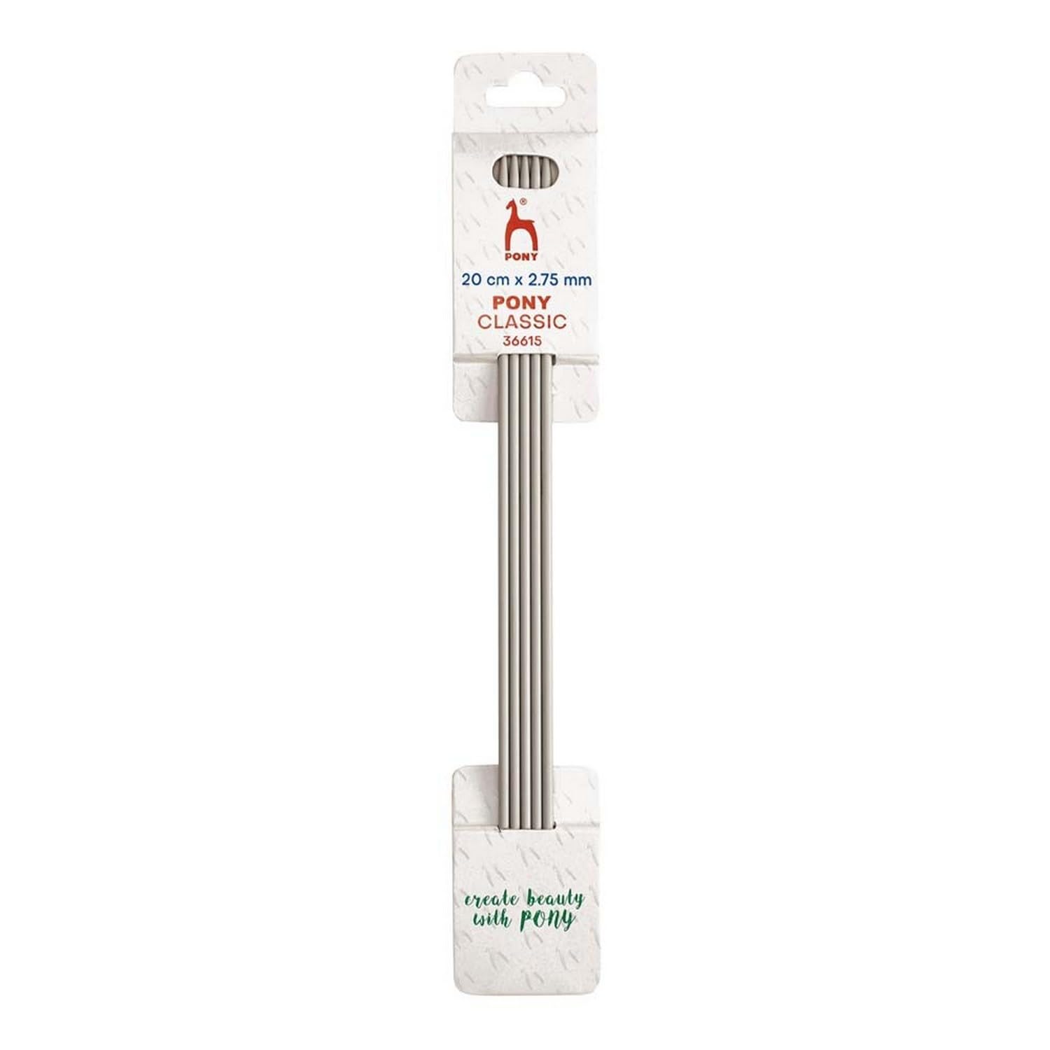 PONY Classic Double Pointed Needles 20cm 2.75mm Aluminium 1pc