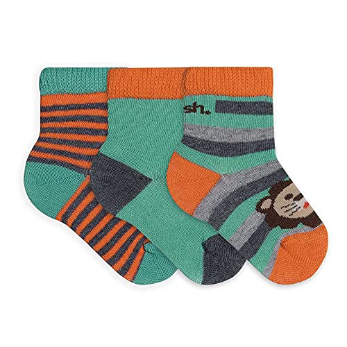 Kit 3 Meias Cano Médio, Mash, Criança-Unissex, Laranja/Laranja/Laranja, 16-21