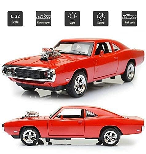 Image of Kiddie Galaxia Fast & Furious 7 Model Car Sports Car 1:32 Exclusive Alloy Metal Pull Back Die-cast Diecast Metal Pullback Toy with Openable Doors & Light Music Toys for Kids【Colors as Per Stock】