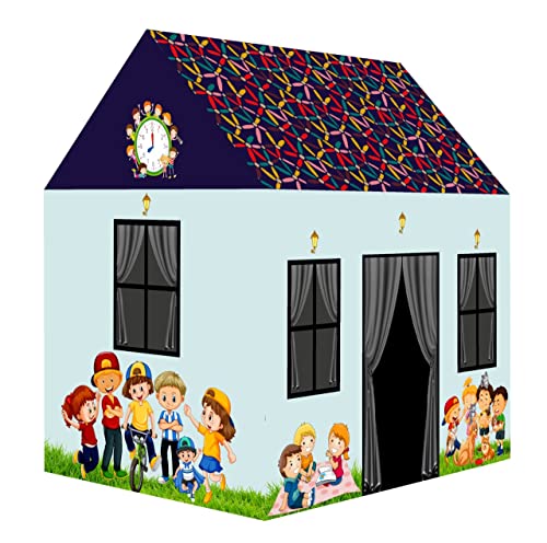 SANGANI Kids Theme Play Theme Tent House for Kids 3-13 Year Old Kids Girls and Boys,Child Blue