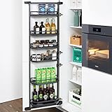 Exklusiv von SOTECH / Hersteller: Kesseböhmer / Für 600 mm Schrankbreite (Innen min. 562 mm) / Innenhöhe min. 1100 mm / Oberfläche: anthrazit, Pulverbeschichtung