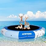 ACWYENN Inflatable Water Trampoline for Lake 15FT Blue