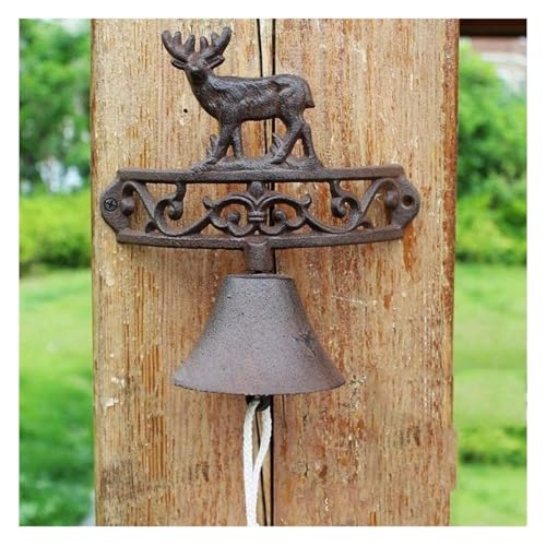 Wall Hanging Bell, Cast Iron Doorbell, Cast Iron Dinner Bell Cast Iron Bell Welcome Entry Door Bell Antique Doorbell Decoration Front Door Interior