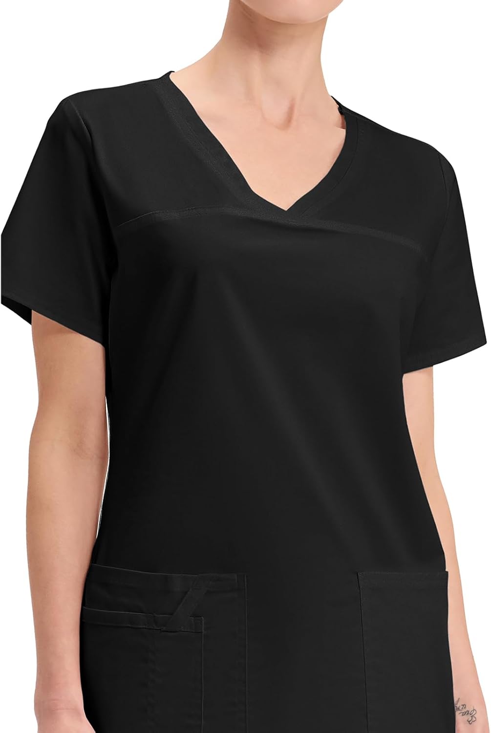 Cherokee Scrubs for Women V-Neck Scrub Top with 3 Pockets, Stretchy, Durable, Breathable Easy Care Medical Uniform - 4727 - Image 2