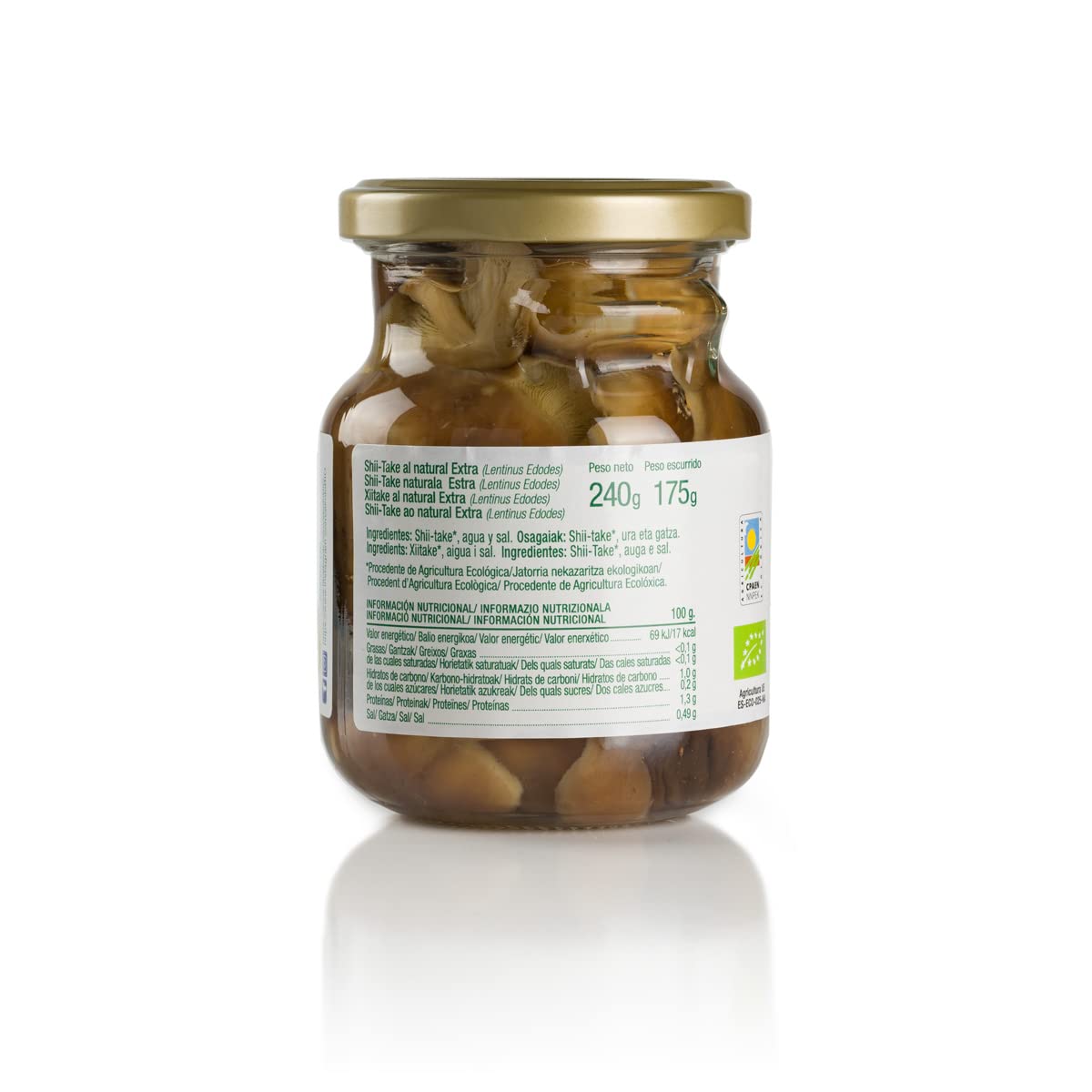 Ekolo Shiitake BIO, 6 Tarros, 240g 1440g