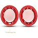 Solo 2/3 Wireless Earpads - JARMOR Replacement Protein Leather & Memory Foam Ear Cushion Cover for Beats Solo2 / 3 Wireless On Ear by Dr. Dre Headphones ONLY (NOT FIT Solo 2 Wired) - Red