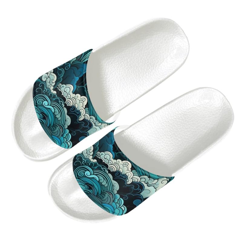 Semioury Hawaii All Seasons Home Slippers Soft Comfy Butterfly Rainbow Thick Sole Home House Outdoor Platform Shower Sandals2
