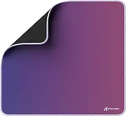 ATTACK SHARK CM03 Mouse Pad grande,revestimento resistente à água,superfície de borracha antiderrapante com controle suave e textura pesada,bordas costuradas em microfibra,450x400x4mm(Roxo Gradiente)
