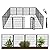 Getlay 36 in(H) Garden Fence, Wide Gate Low Threshold, 10 Panels Total 22.1 Ft(L) Heavy Duty Iron Animal Barrier Fence for Yard,Suitable for Indoor Or Outdoor Dog Fencing,Garden Border Fence
