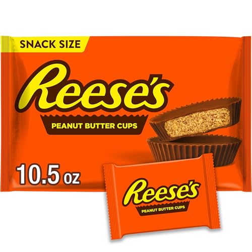 REESE'S Milk Chocolate Snack Size Peanut Butter Cups, Candy Bag, ...
