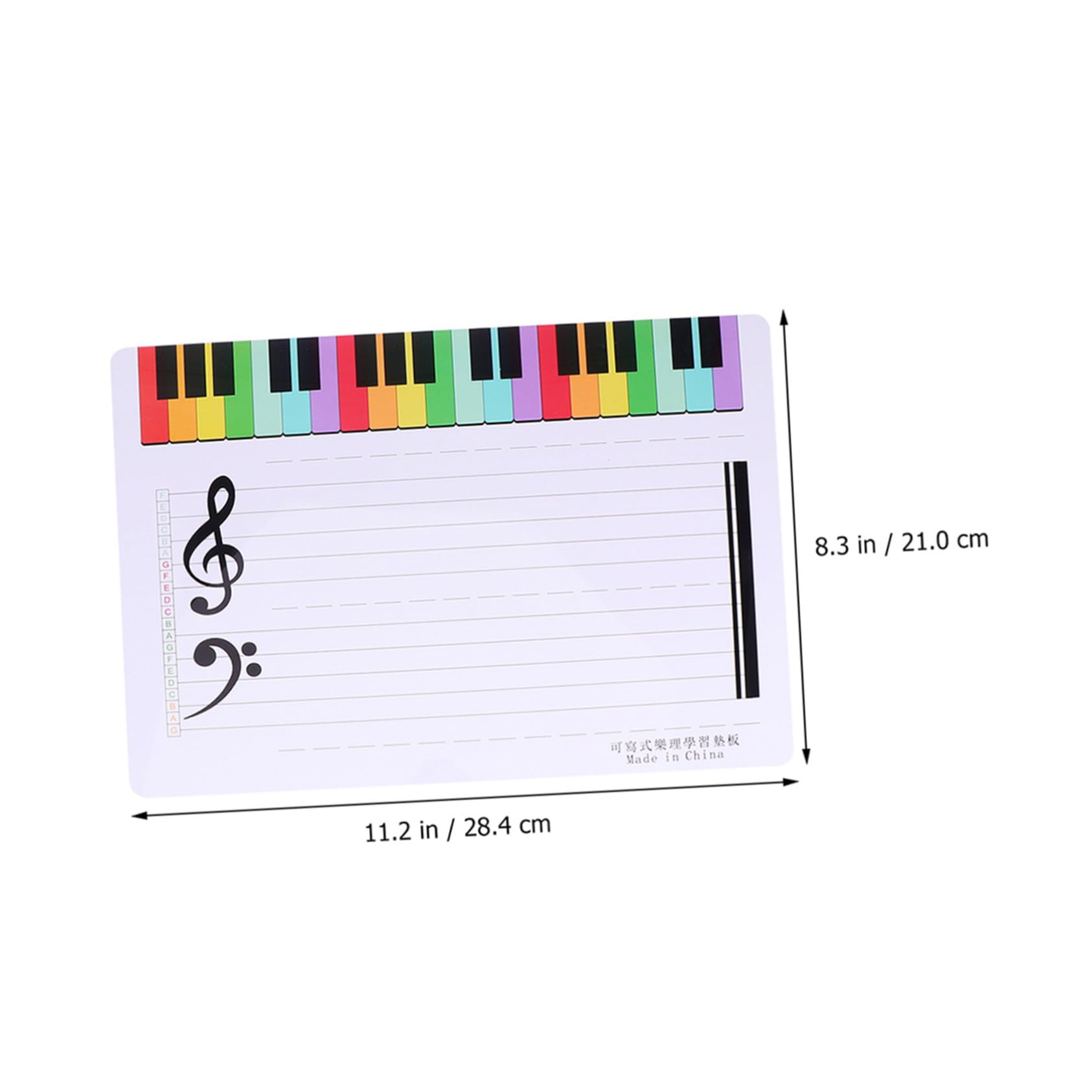 TEHAUX 10 Stück Personal Whiteboard Tafel Beschreibbar Löschbar Musiktafel Musik Klassenzimmerbedarf Whiteboard Mit Klavierunterrichtsübung Trocken Abwischbare Tafel Trocken