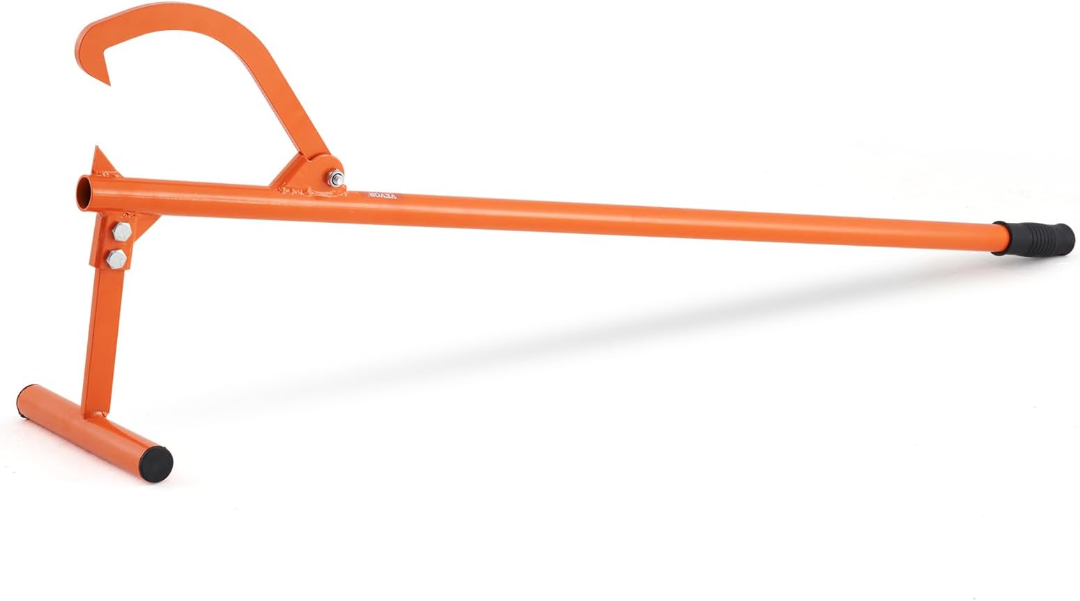 48" Timberjack Log Lifter, Adjustable Heavy Duty Log Roller Cant Hook, Log Jack with Rubber Grip, Log Cant Hook Logging Tools for Rolling and Raising Up Logs up to 15" Dia