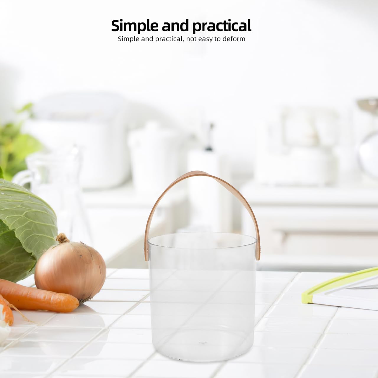 1pc Transparent Storage Basket Portable Fruit Organizer for Home Decor Design for Kitchen Countertop Living and Office Lightweight and Attractive Decoration