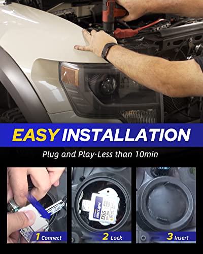 Autoone 2023 Upgraded D3S Hid Headlight Bulb, 6000K Cool White 66340 42403 42302 Bulbs, 35W Xenon Headlight Bulbs, Super Bright D3S Hid Bulbs Original Replacement, Easy Installation, Uv Resistant #TOP2