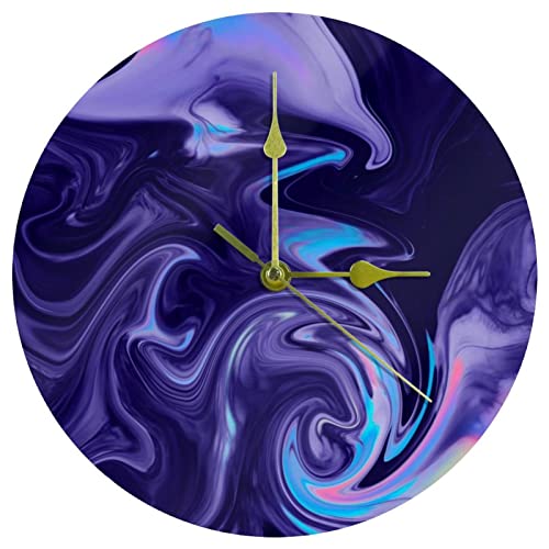 Horloge murale de 24 cm fonctionnant avec piles au mouvement continu fluide