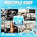 Gunk Getter 12 Pack Cleaning Gel for Those Hard to Reach Places, Automotive Cup Holder Electronic Keyboard Office, Slime Gel Cleaner Dust Crumb Removal (Jar, Blue, 3.5oz)