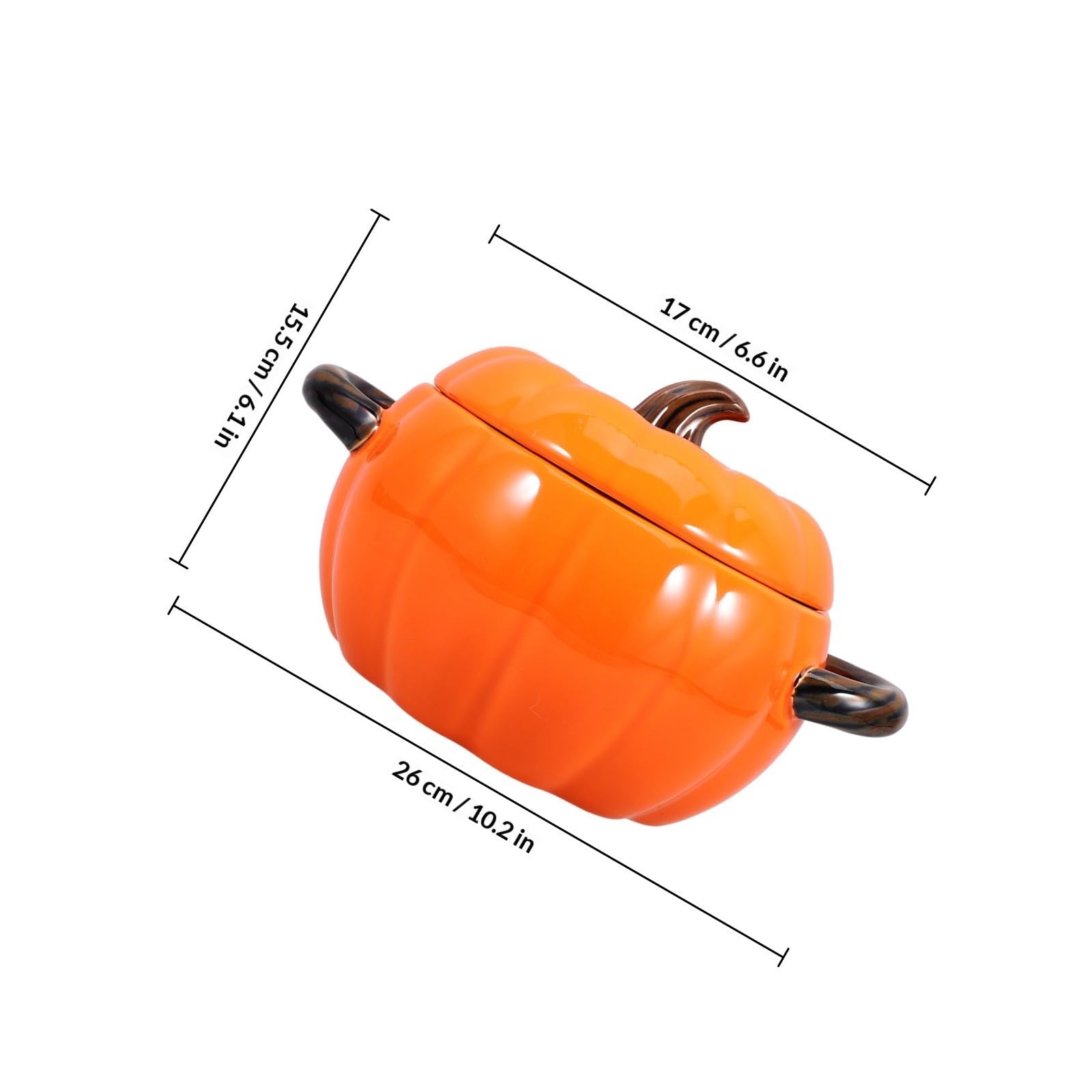 Tazón de Cerámica Marrón para Sopa con Tapa y Asas Dobles, Capacidad 1500ml, Resistente a Microondas, Adecuado para Restaurante y Hogar