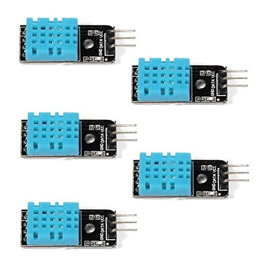 WINGONEER® 5PCS del módulo DHT11 del sensor de la humedad de la temperatura para la frambuesa Pi 2 3 de Arduino