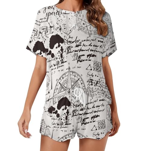 Ensemble de pyjama pour femme coupe vintage finitions soignées sleepwear été