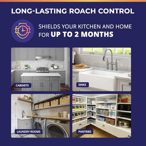 Image of Cockroach Gel Bait Indoor and Outdoor: Roach Repellents for German Cockroaches, Small Roaches- Cockroach Deterrent for Homes and Kitchens 1 PCS
