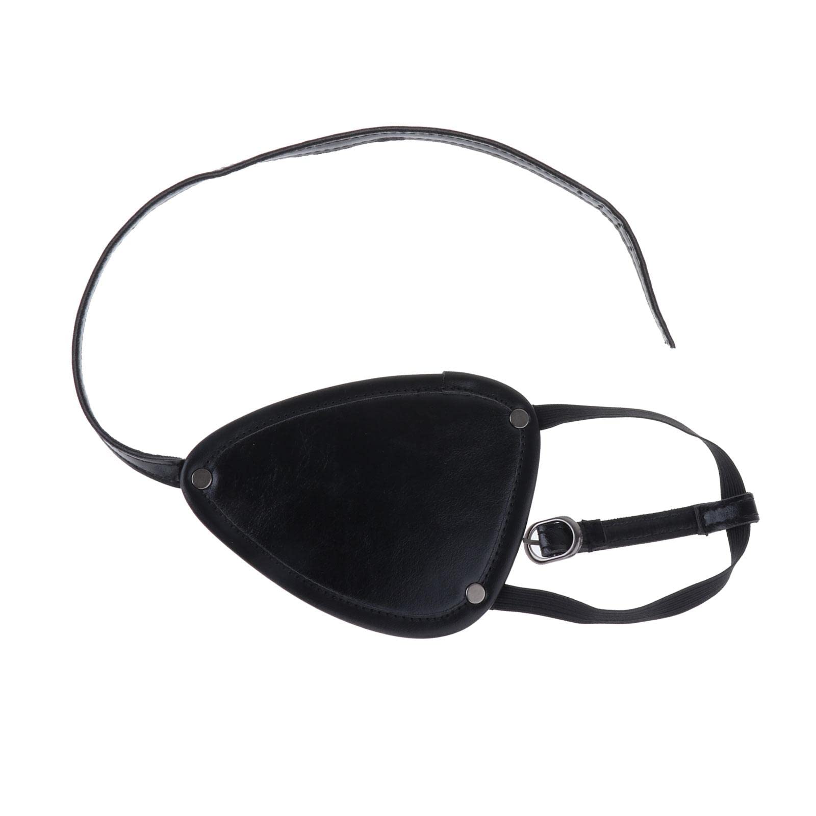 Benda per occhi da pirata, regolabile, creativa, per cosplay, travestimento, adulti, occhio sinistro, 13 cm x 10 cm