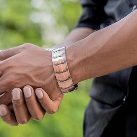 MagnetRX 3X Strength Copper Bracelet - 99.9% Pure Copper Bracelets for Men with Magnets - Premium Fold-Over Clasp and Adjustable Bracelet Length with Included Sizing Tool (Legacy)