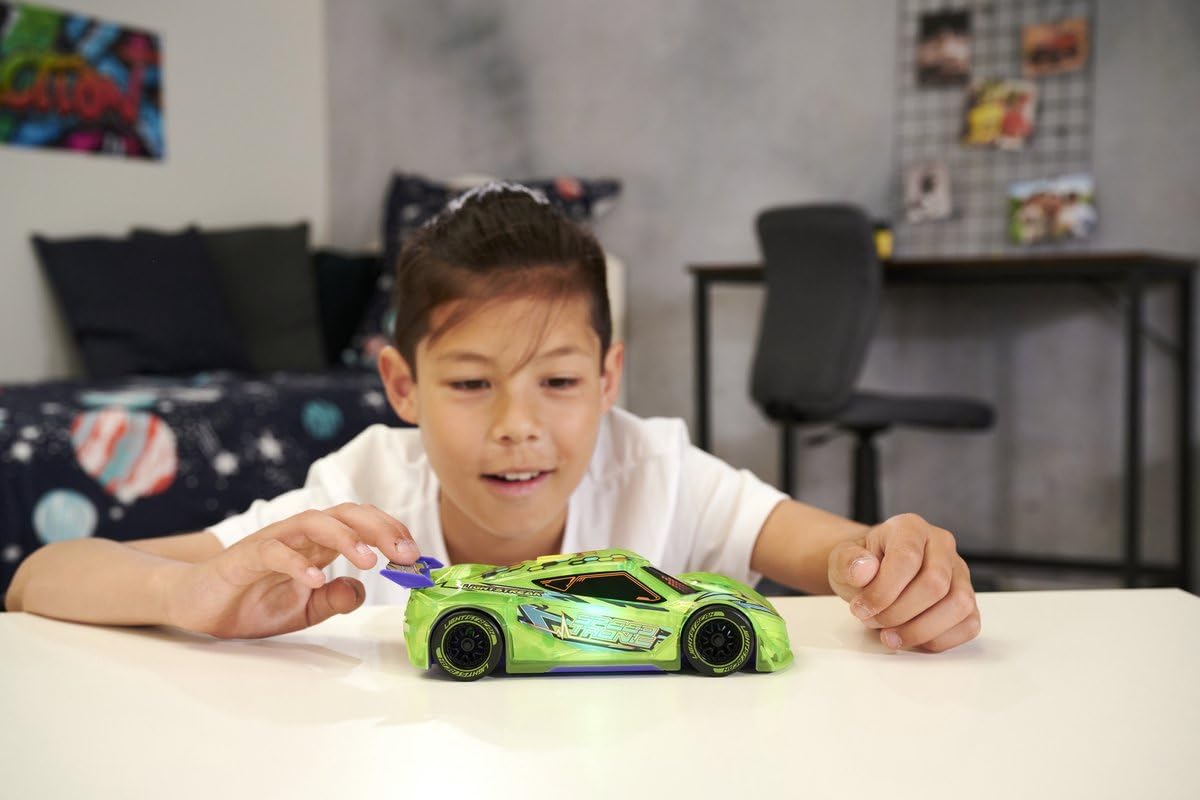 Dickie 203763009 Light Streak Speed Tronic 20 cm Vehicle with Retro-Friction Sound and Light Functions for Ages 3 and Above