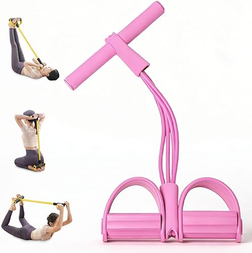 Miniatura 10 de 21 Fitness Resistance Bands with 4 Tube Pedal Ankle Puller, 2026 New Multifunction Elastic Yoga Resistance Band, Stretching Bands for Home Gym Use