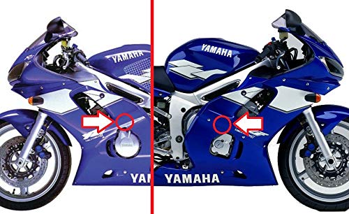 Kit Tamponi Paratelaio Yamaha R6 2017 - 2019 Barracuda PVC nero distanziali in alluminio anodizzato - Catania