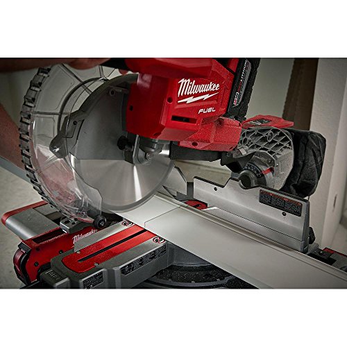 Milwaukee M18 18-Volt FUEL Lithium-Ion Brushless Cordless 10 in. Dual Bevel Sliding Compound Miter Saw Kit w/ Free 9AH Battery | Great Addition for Your Carpentry Workshop or Machine Shop thumbnail 5