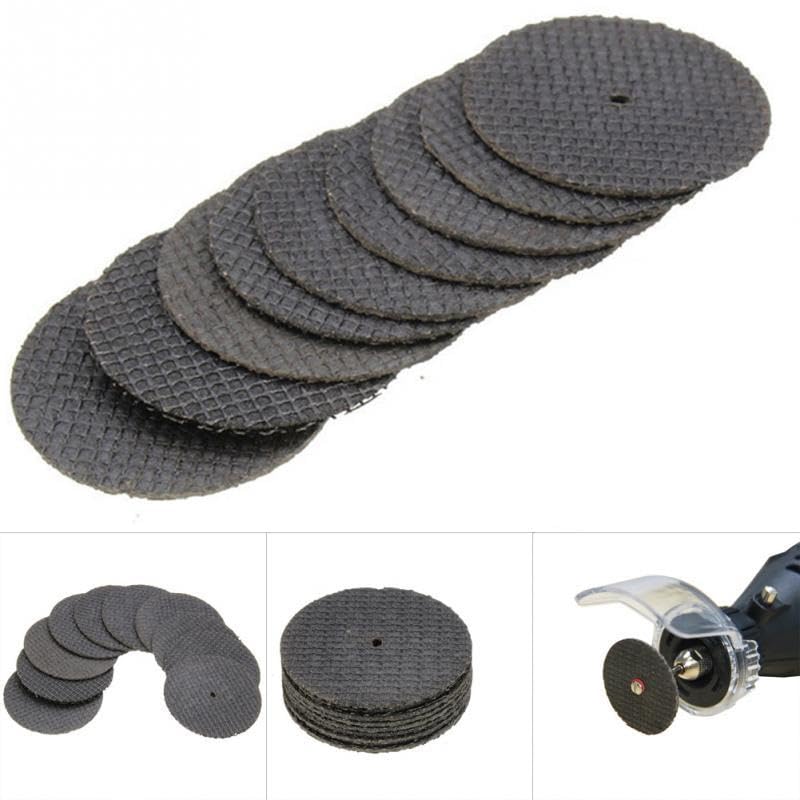 54Pcs Rotary Tool Cutting Discs 1-1/4 inch, Rotary Tool Cutting Wheel with 4Pcs Mandrels Tool Accessories for Cutting Wood, Stone