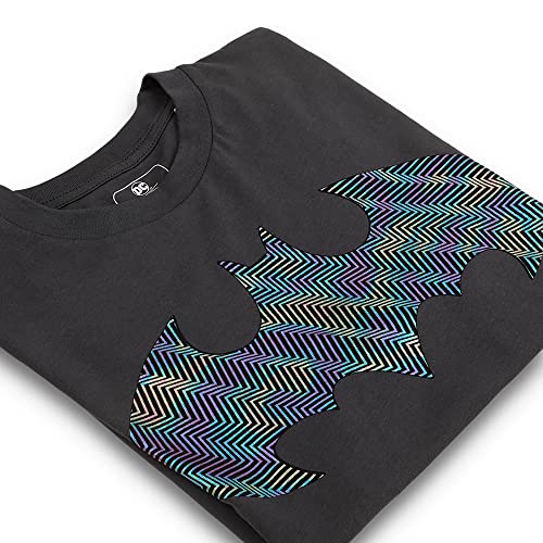 Image of Free Authority Batman Printed Regular Fit Grey Cotton Men's T-Shirt