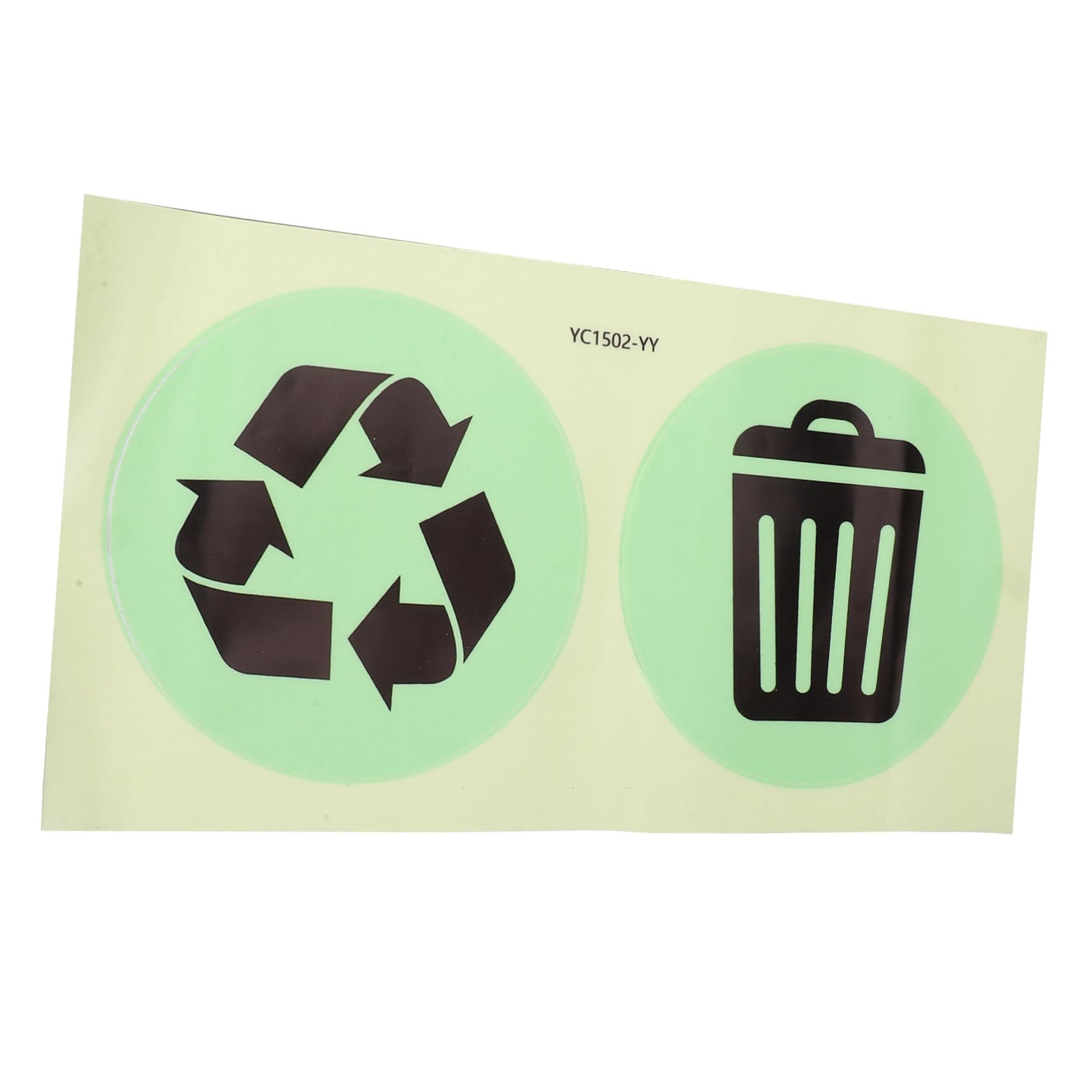 Operitacx 1sheet Trash Bin Stickers Recycling Decals for Easy Sorting Self-Adhesive Labels for Flat for Use