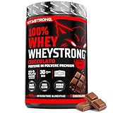 Proteine in Polvere 900g, 100% Proteine Whey Strong con DigeZyme® Alta Digeribilità e Concentrazione, Proteine del Siero del Latte da Fornitori Italiani (900g, Cioccolato)