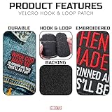When God Made Me He Grinned and Said This Will Be Fun Hook and Loop Patch Funny Faith Christian Inspirational Hook & Loop Embroidery Patch for Caps, Backpacks, Jackets, Uniform Patches Gifts 3 Inches