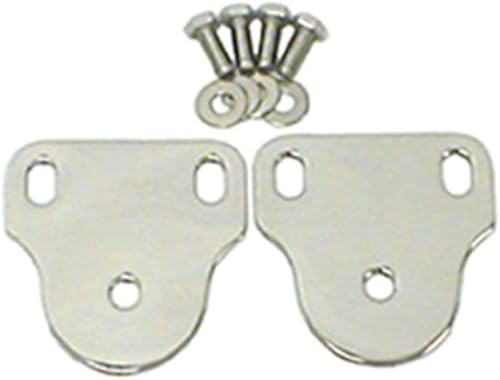 Rugged Ridge Kit de soporte de parabrisas para Jeep CJ/Wrangler Yj | Acero inoxidable, inoxidable | 11127.01 | Compatible con Jeep CJ 1976-1986;