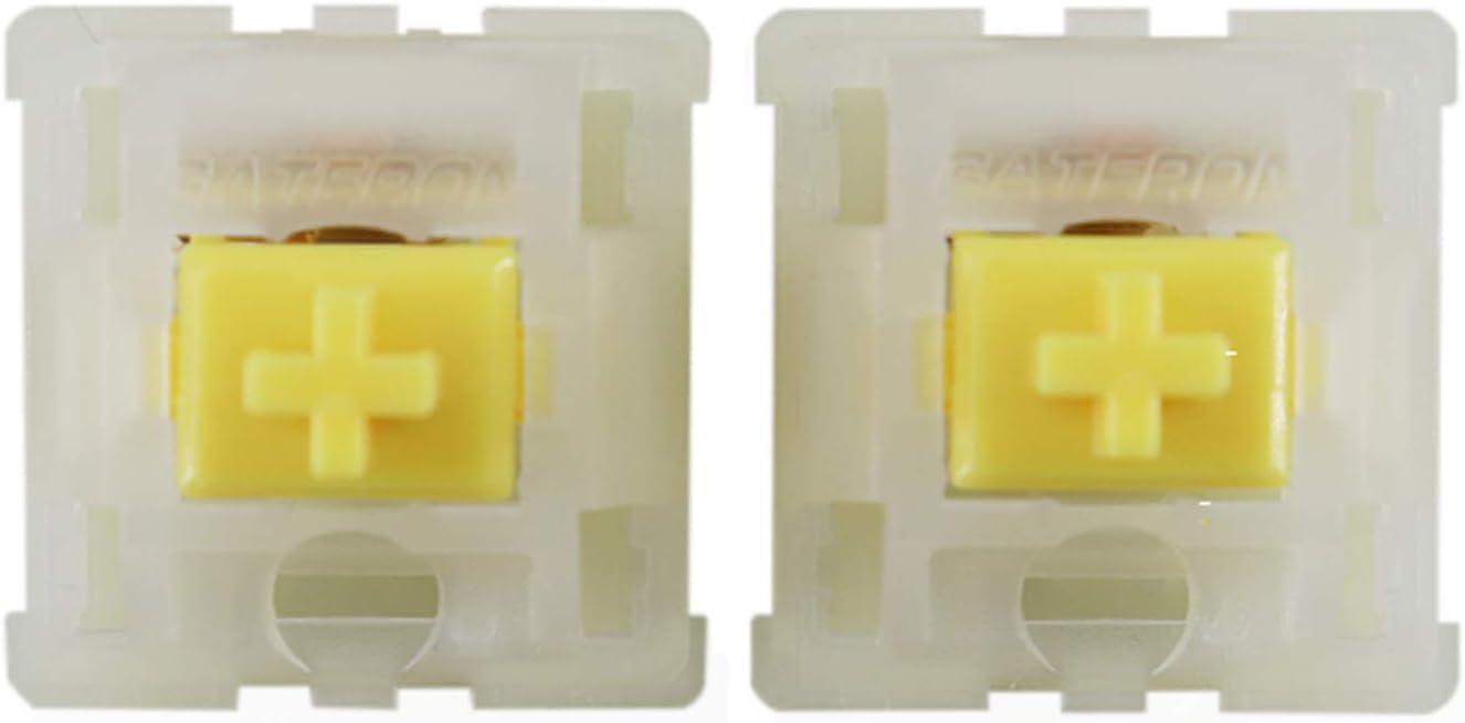 CuXiuGateron Switches KS 3 Milky Switch Housing Yellow