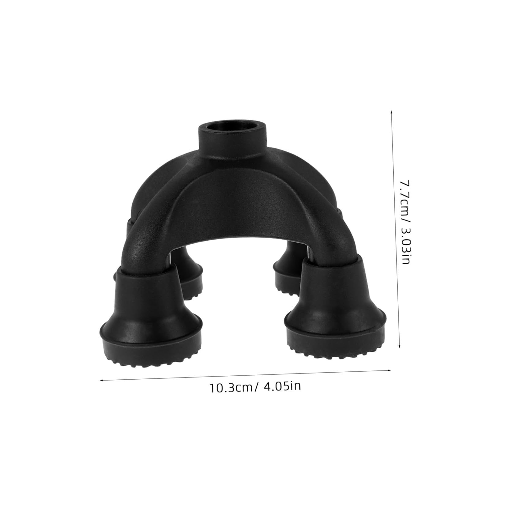 FOMIYES Non-Slip Crutch Feet Tip Replacement for Walking Canes and Trekking Poles Self-Standing Quad Base Cane Tip for Enhanced Stability and Comfort