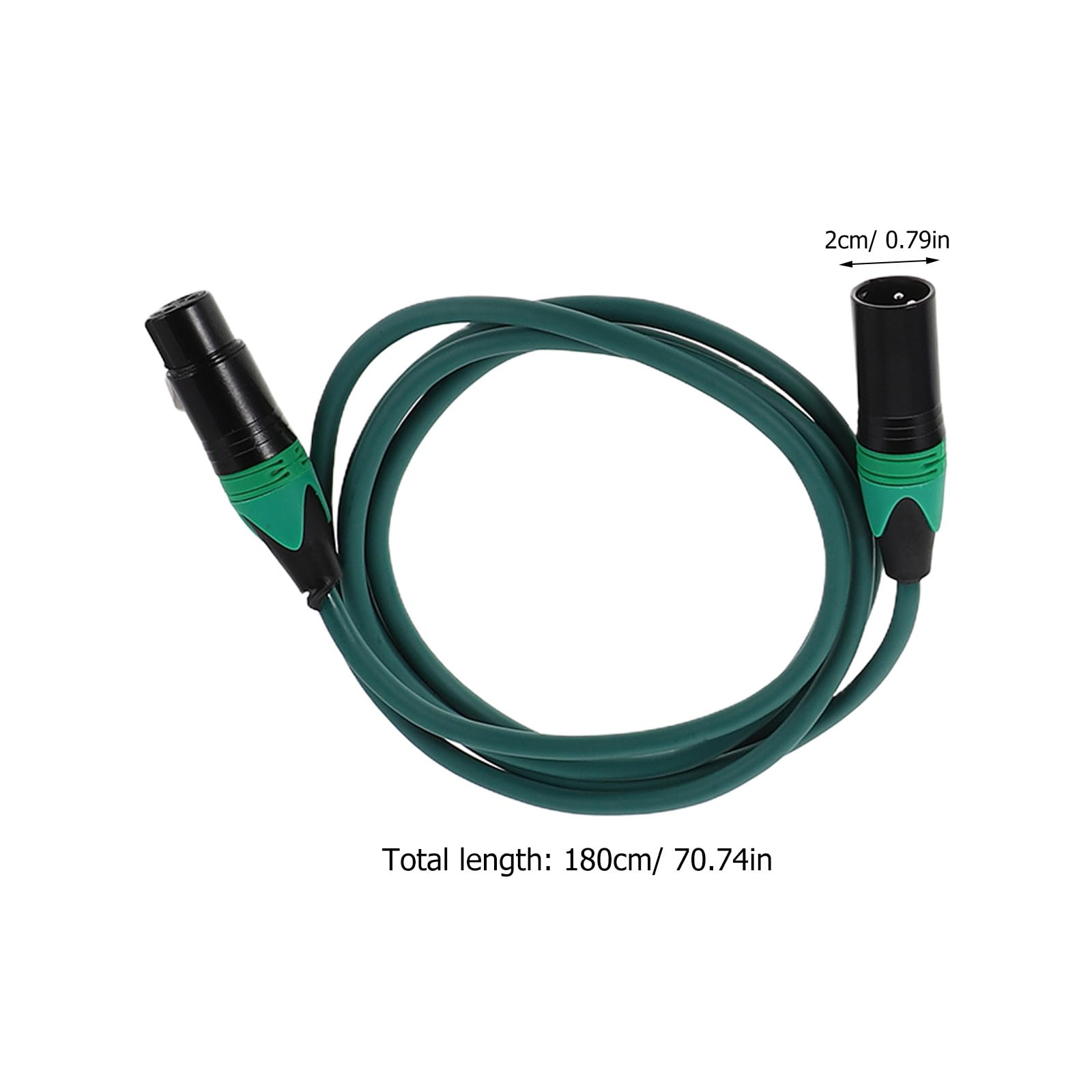 Yardwe Cavo 2 Pezzi Microfono Bilanciato Maschio-femmina Xlr 1, 8m