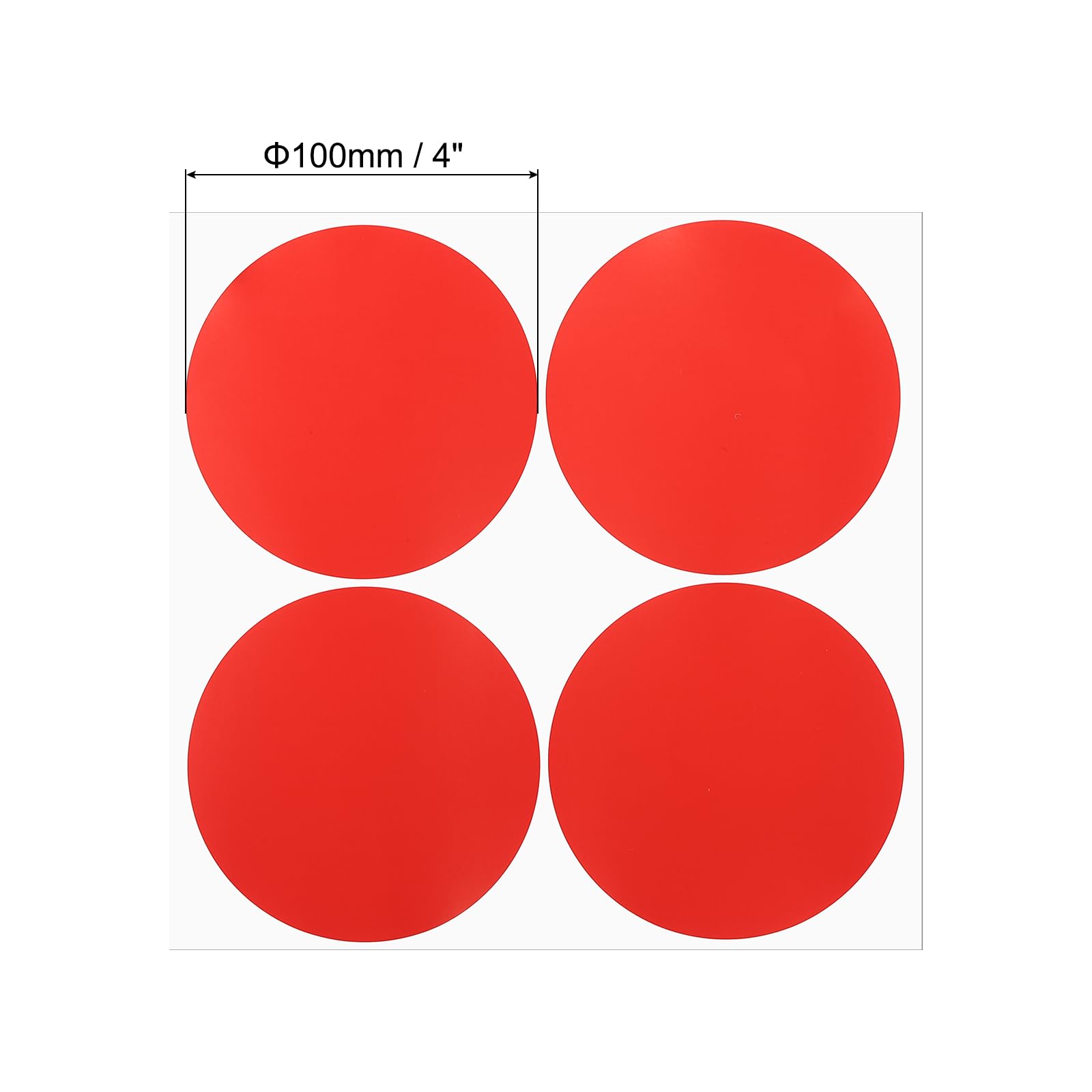PATIKIL Round Colored Stickers 4" - Image 2