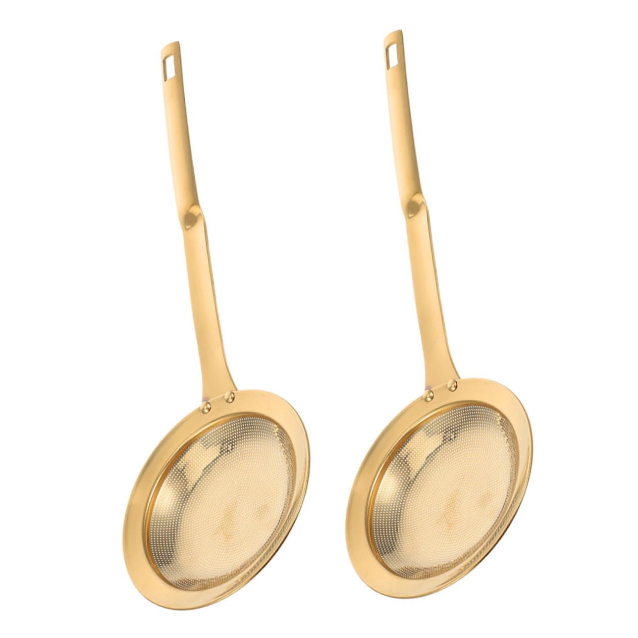 STOBAZA 2Pcs Stainless Steel Grease Skimmer Spoon with Fine Mesh for Oil Filtration and Foam Separation Kitchen Tool for Healthier Cooking and Versatile Use