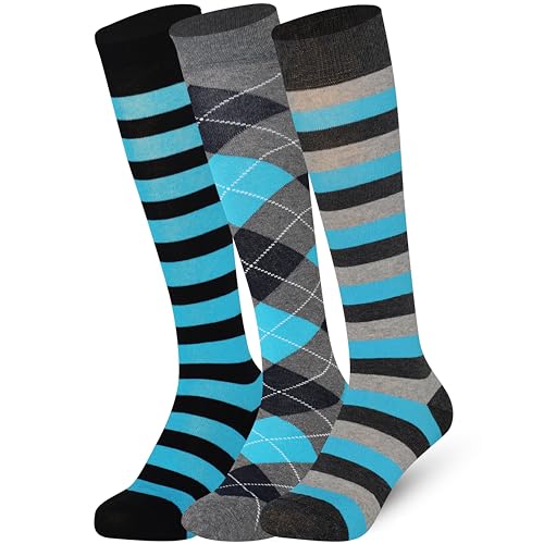 Image of Mysocks Unisex Extra Fine Combed Cotton Knee High Socks, Hand Linked Toe, Soft Latex Band