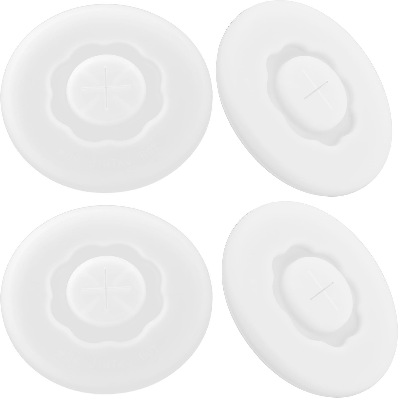 DECHOUS 20pièces Couvercles Silicone Réutilisables Pour Tasses De Couvercles Avec Trou Pour Paille Protection Anti-poussière Compatible Avec Différents Verres Et Tasses Silicone De
