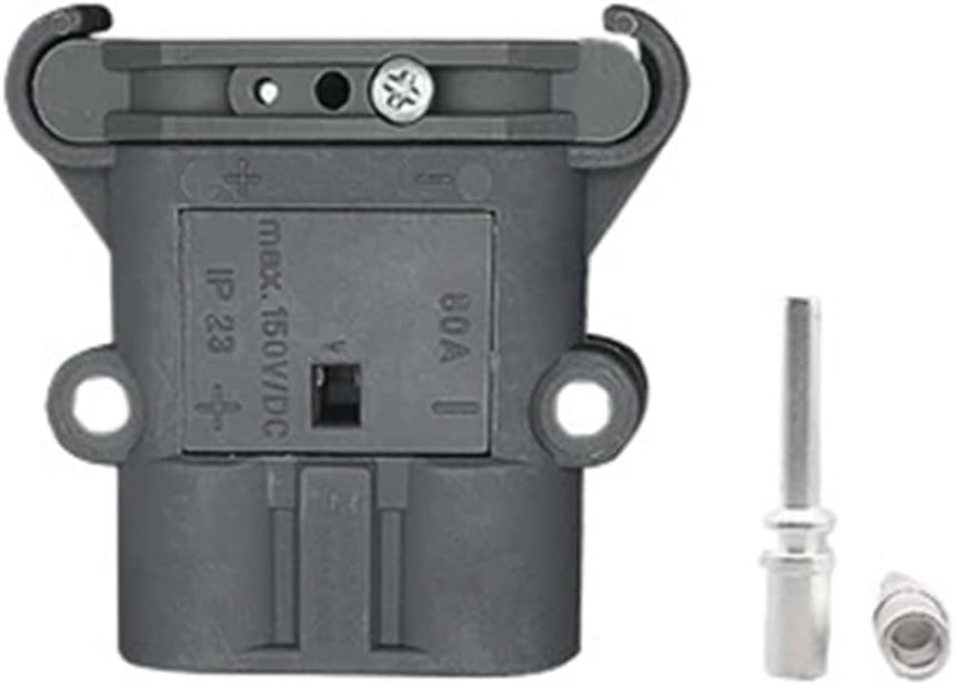80A 160A 320A Electric Forklift Battery Charging Connector Male Female Charging Socket DC 150V Power for Vehicles Gray(80A-Male)
