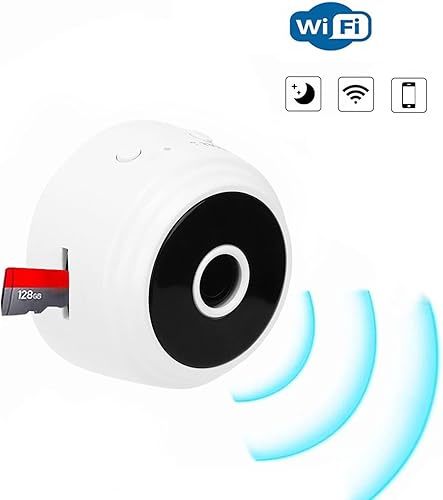 Miniatura 4 de Mini cámara A9, cámara 1080P con cubierta trasera magnética, mini videocámara de seguridad para el hogar Micro videovigilancia cámara (blanco)