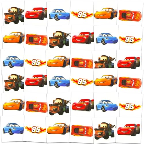Disney Cars Tattoos for Kids Party Favors Bundle - 72 Pc Individual Tattoos image 5
