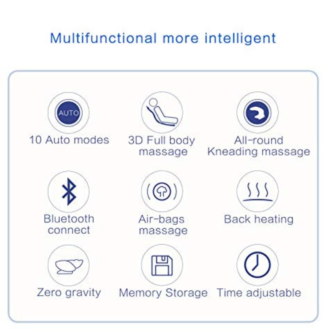 Indo Best 3D Massage Chair | Massage with 50 airbag system | Bluetooth connectivity | Zero gravity facility | Multiple Massage Mode | Relaxation Massage chair, leather Indo Best 3D Massage Chair | Massage with 50 airbag system | Bluetooth connectivity | Zero gravity facility | Multiple Massage Mode | Relaxation Massage chair, leather