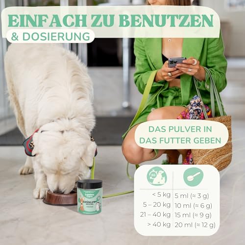 Lamina Care - Grünlippmuschel Pulver für Hunde und Katzen – Natürliche Gelenkunterstützung mit Grünlippmuschel-Extrakt zur Unterstützung von Beweglichkeit, Knorpel & Gelenken, ins Futter mischbar-150g